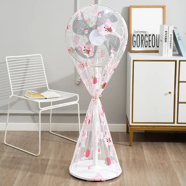 Peva Material Universal Electric Fan Dust Cover Prevent Aging Of Fan Blades Circular Electric Fan Sleeve Electric Fan Cover(random design )