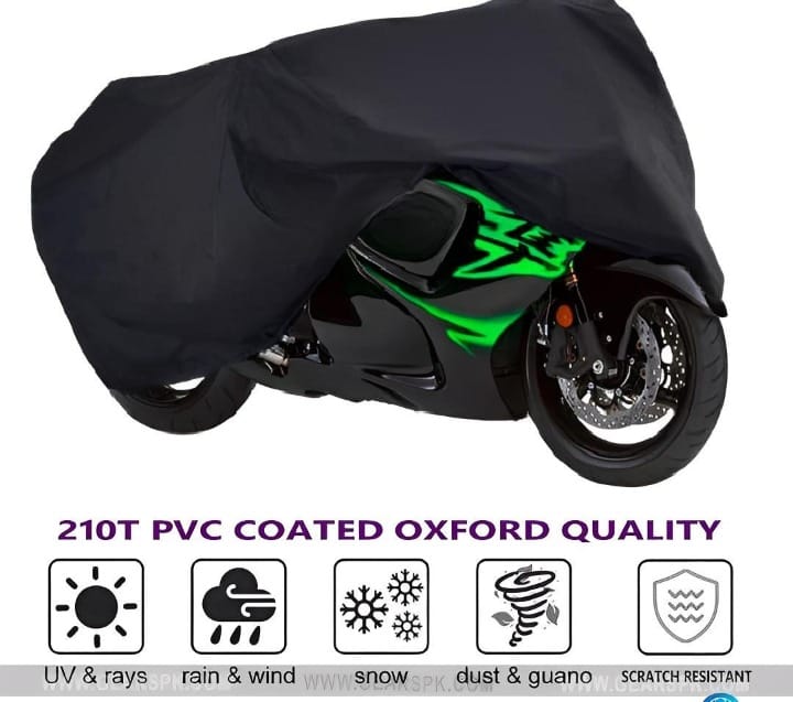 Bike Top Cover – Water &amp; Scratch Proof Parachute – Fits CD70CC and 125CC Bikes (Random color)