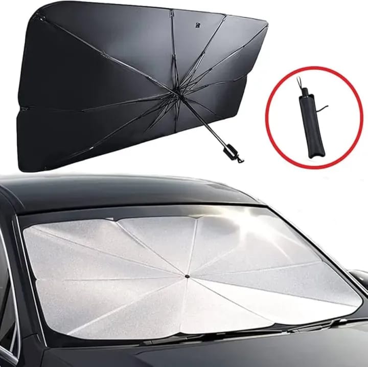 Universal Foldable Car Windshield Sun Shade Umbrella – UV Protection & Heat Insulation Cover