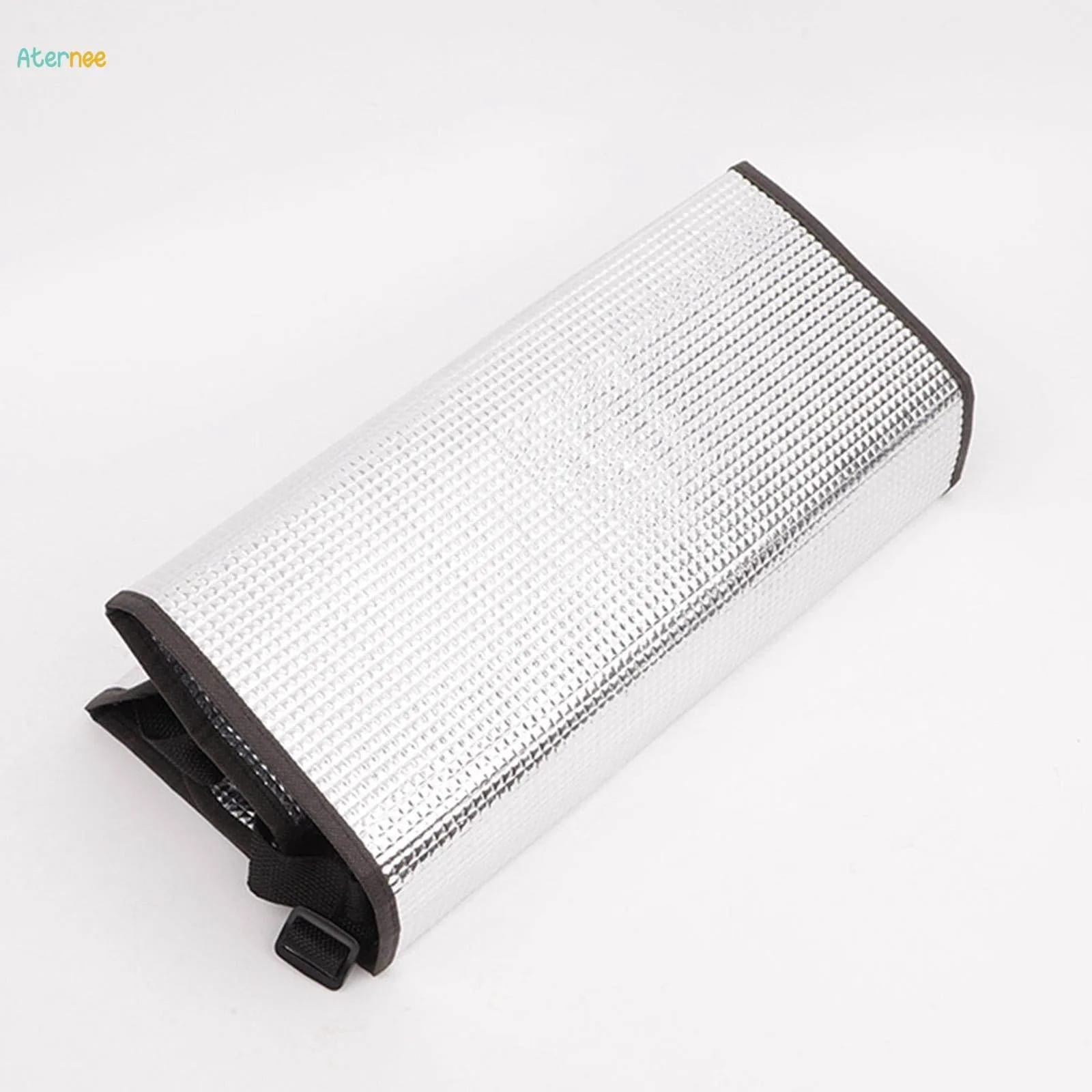 AC Outdoor Unit Sunshade Cover 3mm – Silver Foil Reflective Heat Shield & Dust Protector for Air Conditioner External Units  With Clip