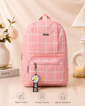 Premium Grid Design Backpack for Students | Lightweight School & College Bag