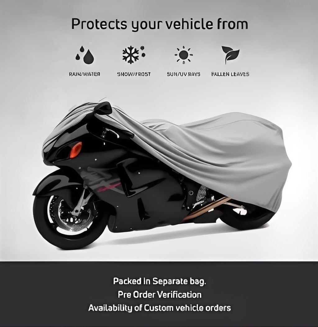 Bike Top Cover – Water &amp; Scratch Proof Parachute – Fits CD70CC and 125CC Bikes (Random color)