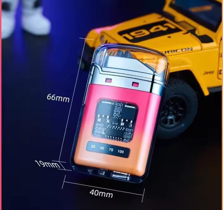 Electric Lighter - Charging Lighter Creative Personality - Cigarette Lighter | Electric Rechargeable Cigarette Lighter ( Random Color )