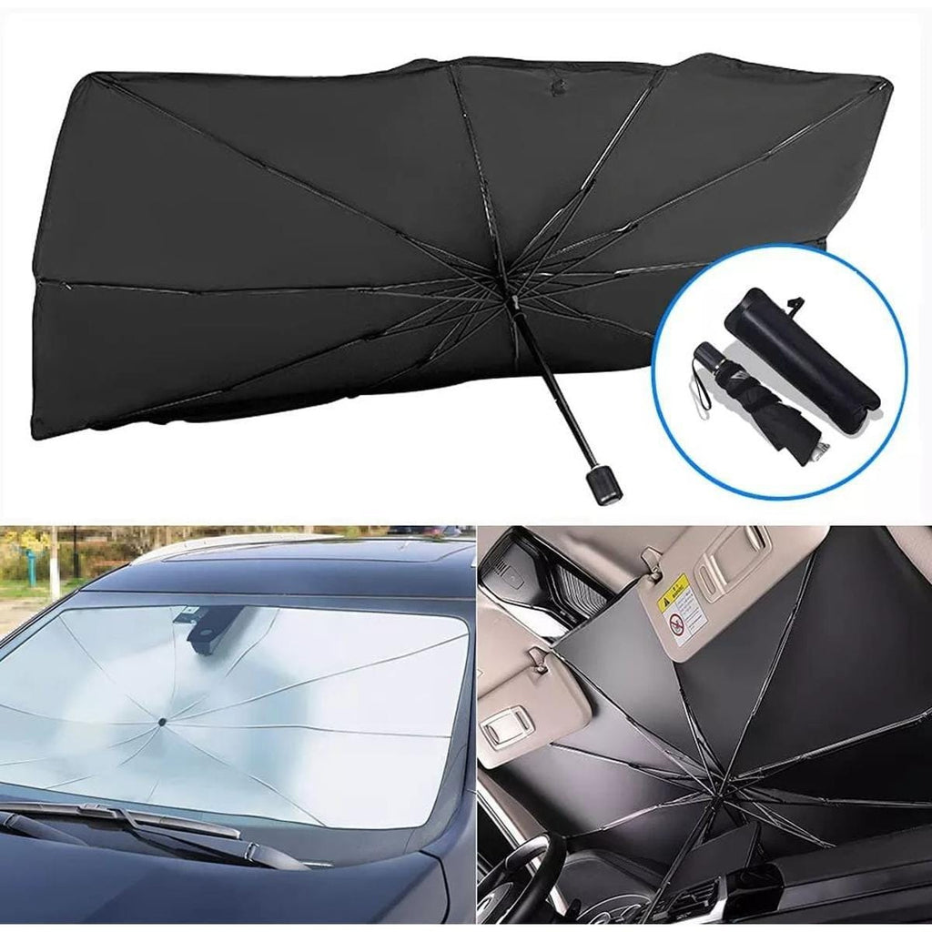 Universal Foldable Car Windshield Sun Shade Umbrella – UV Protection & Heat Insulation Cover