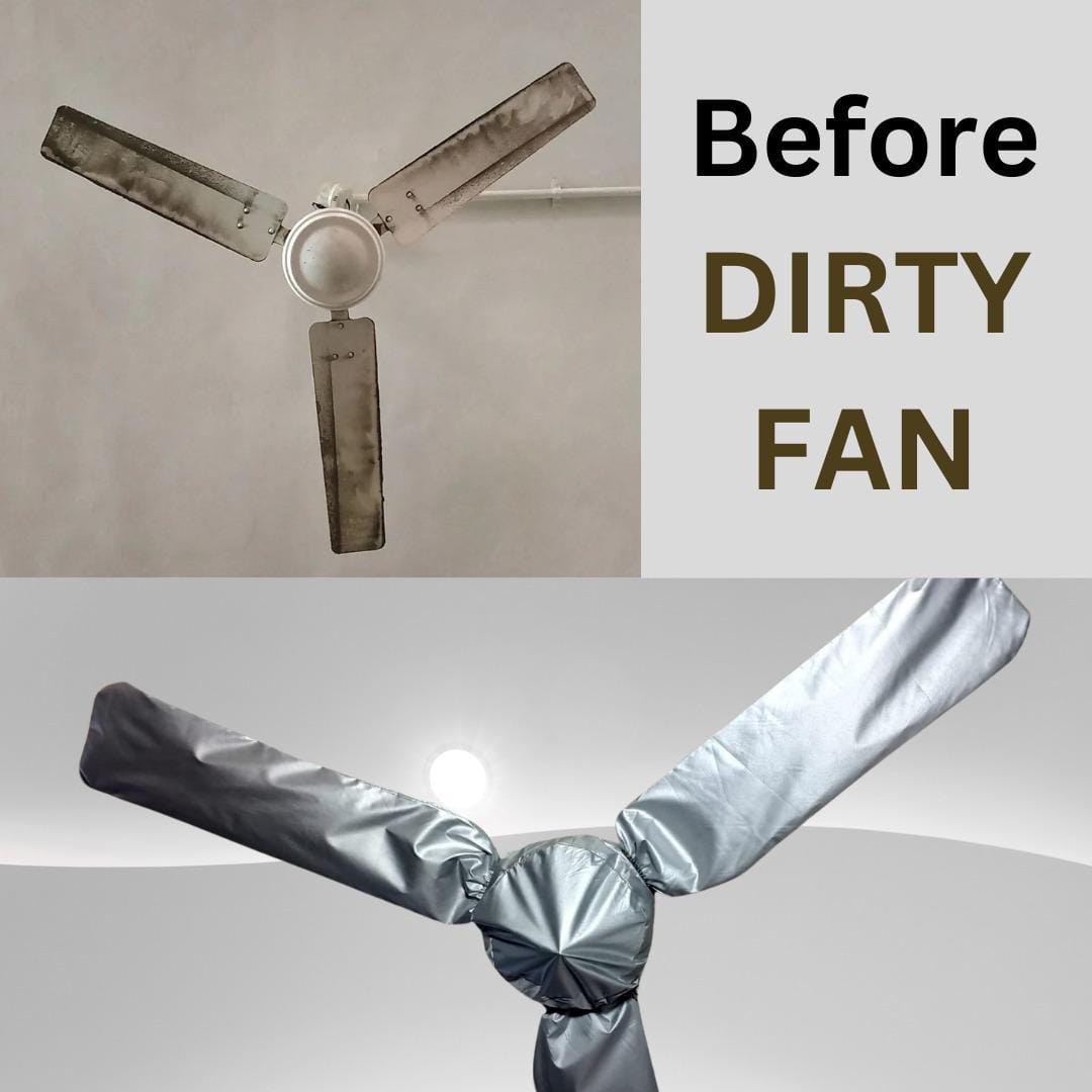 Ceiling Fan Cover Dust Proof Lightweight Durable Washable Easy To Install Protects Against Dust Dirt Stains
