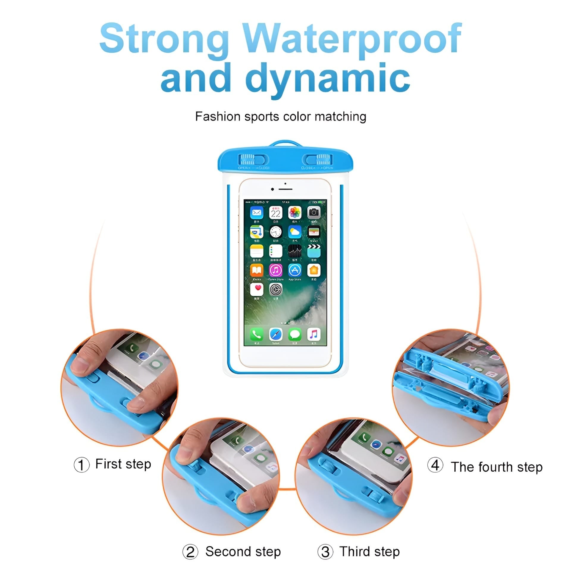 Universal Waterproof Mobile Pouch | Underwater Touch Sensitive Phone Case | Dry Bag for Rain, Swimming & Travel | Premium Protection Cover (Random Color)