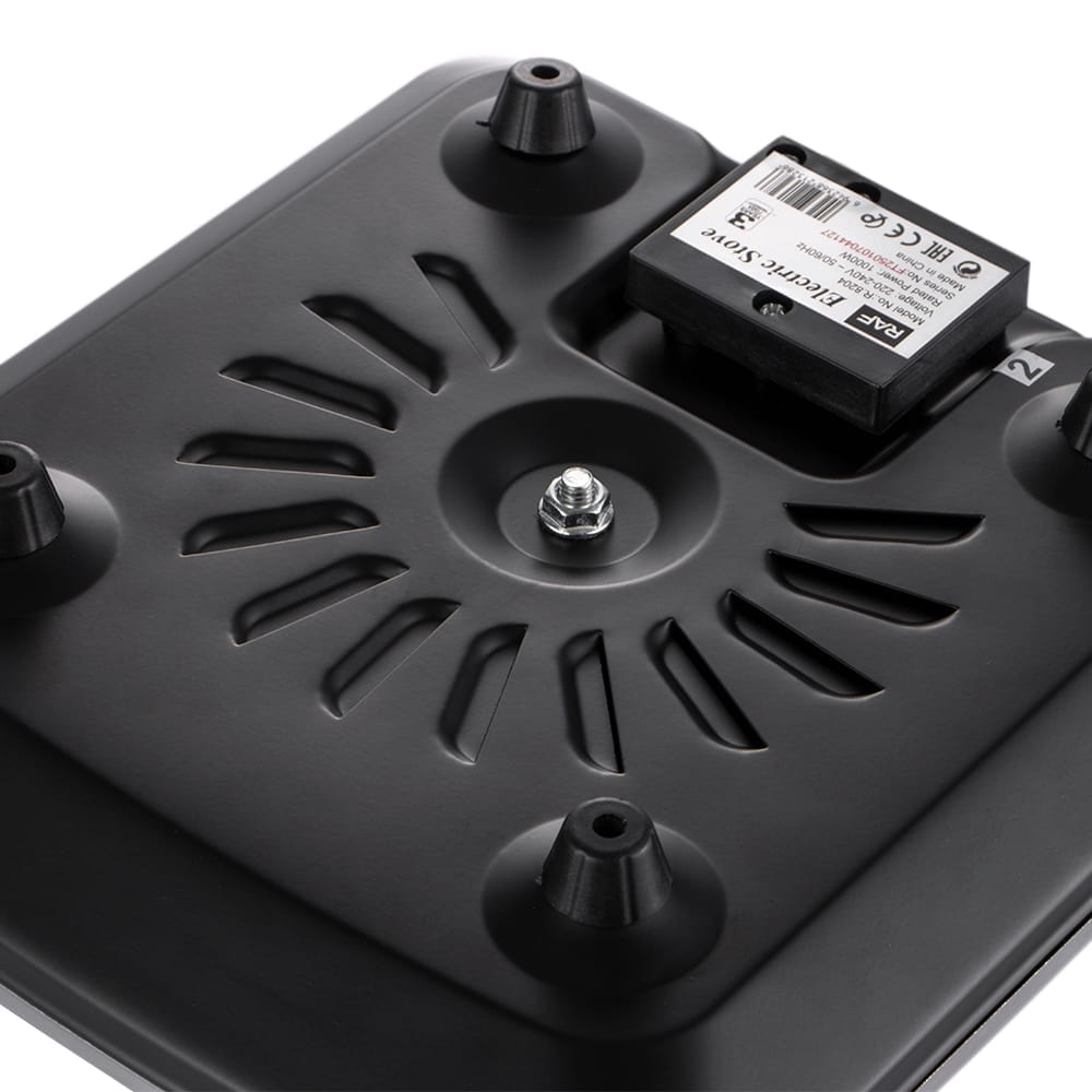 Electric Stove with Independent Controls, Overheat Protection, and Easy-to-Clean Design